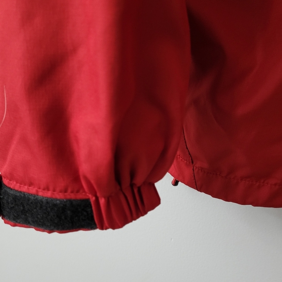 New Balance Mens Long Sleeve Hooded Full Zip Jacket M Red Black - Picture 6 of 8